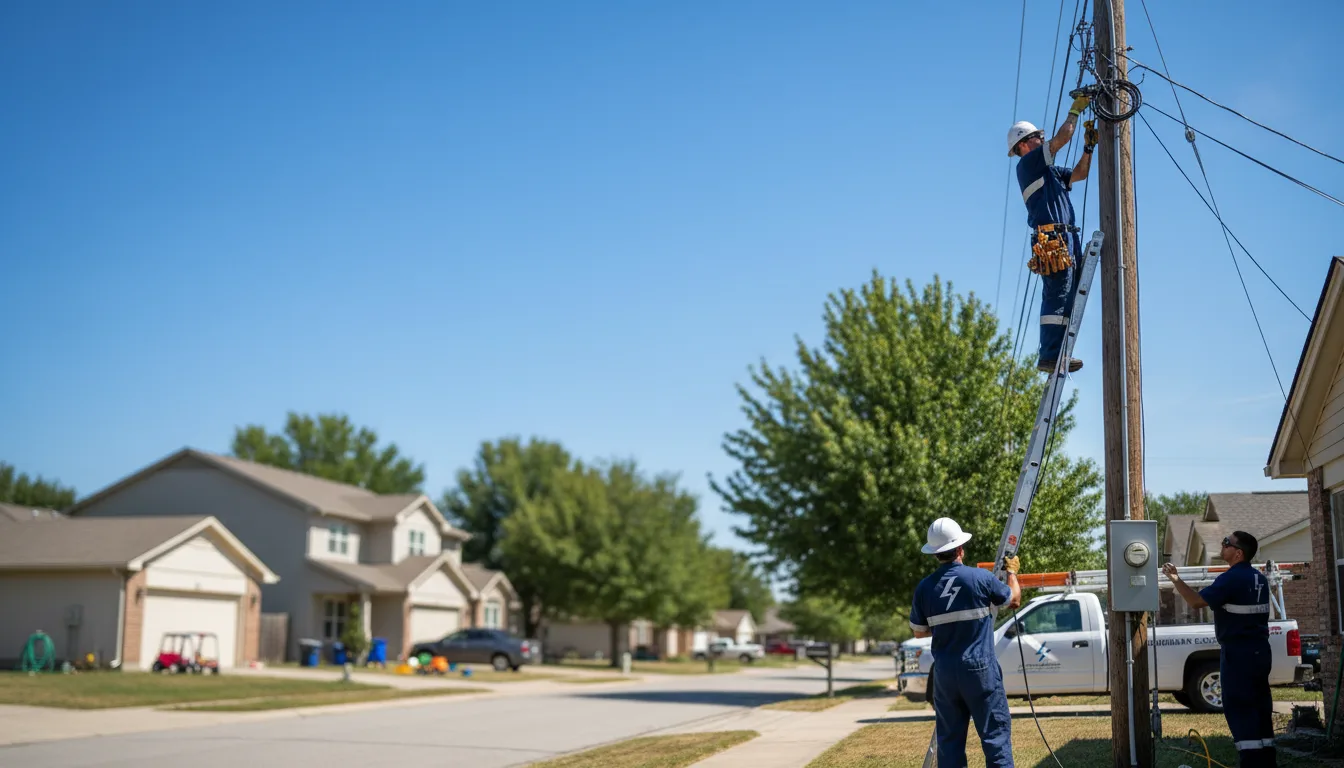 Residential electrician providing installation services in Oak Ridge, NC
